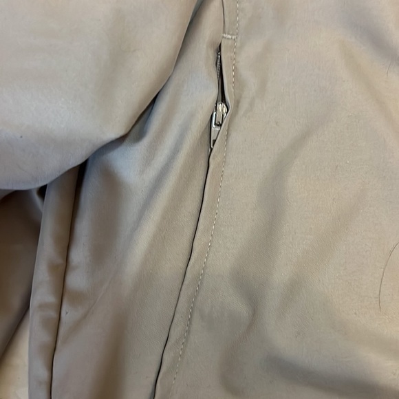 Top-Flite Golf Windbreaker Size M  Tan with  black trim - Picture 4 of 8